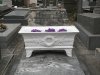 jardinière blanche tombe