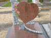 Stèle en coeur