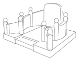 Modele de pierre tombale classique chinoise
